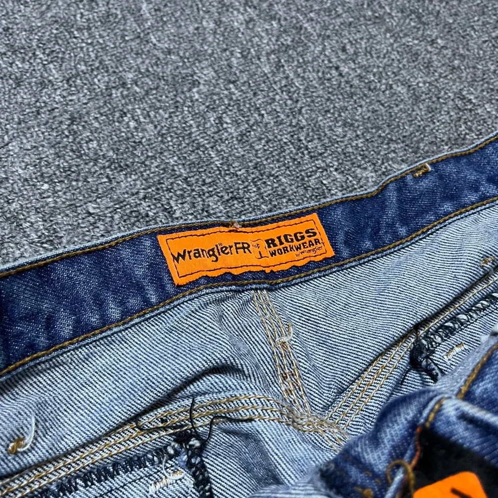 Wrangler Riggs Workwear FR Jeans 38x30 Blue Flame Resistant Denim FR3W050